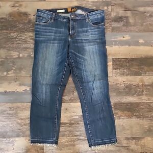 Kut from the Kloth Dark Blue Ankle Jeans